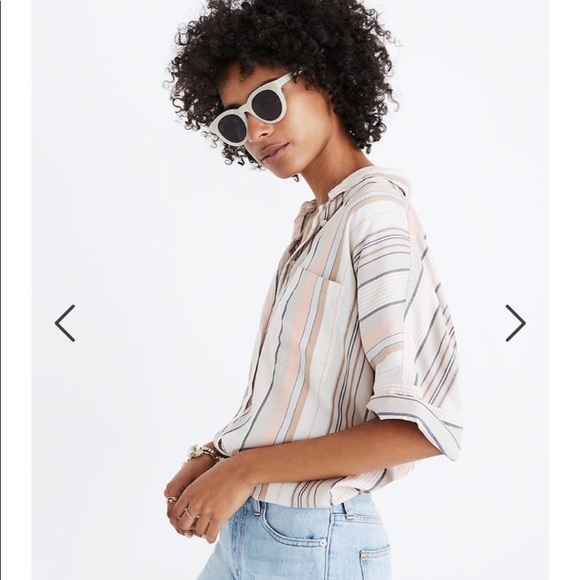 Madewell Tops - Madewell Courier Shirt - Alderink Stripe